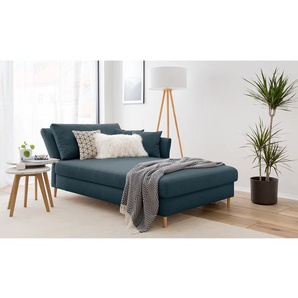 Recamiere Hillarys II Blau/Grau Webstoff 110cm Ausrichtung links Skandi