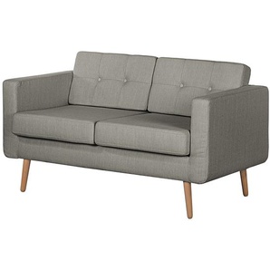 Mørteens Sofa Croom I 2-Sitzer Grau Webstoff 143x84x81 cm (BxHxT) Skandi
