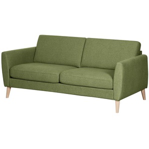 Sofa Kustavi 2,5-Sitzer Grün Strukturstoff 190 x 80 x 90cm Skandi