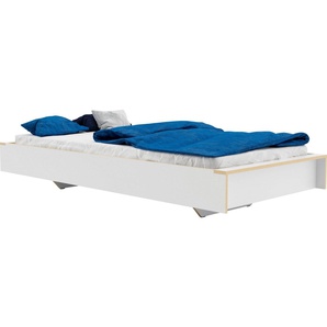 Müller SMALL LIVING Einzelbett FLAI HIGH, Überlänge Liegefläche 210 cm, Komfort Höhe 40 cm ohne Kopfteil