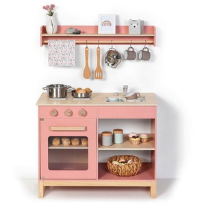 Musterkind Kinderküche Magnolia, Natur, Altrosa, Holz, Holzwerkstoff, 35.8x62x68.5 cm, EN 71, CE, Spielzeug, Kinderspielzeug, Kinderküchen