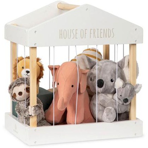 Musterkind Kinderregal House OF Friends, Natur, Weiß, Holz, 31x50x45 cm, EN 71, CE, FSC 100%, stehend, Spielzeug, Holzspielzeug