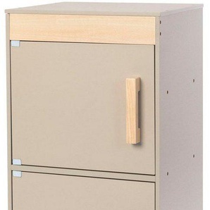 MUSTERKIND® Kinder-Kühlschrank Ficus, warmgrau/natur