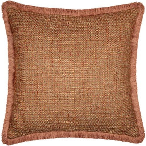 Musterring Kissenhülle Mr-Structure, Orange, Kupfer, Rost, Terracotta, Textil, Struktur, 50x50 cm, hochwertige Qualität, Wohntextilien, Kissen, Kissenbezüge