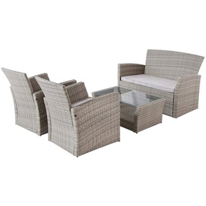 my Flair Gartenlounge-Set, (4-tlg), 1 Sofa, 2 Sessel, 1 Tisch