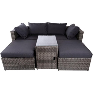 my Flair Gartenlounge-Set, (5-tlg), 2 Sofa, 2 Hocker, 1 Tisch