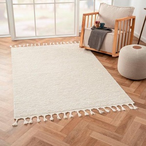 Myflair Möbel & Accessoires Hochflor-Teppich Moroccan Pureness, rechteckig, Höhe: 24 mm, moderner Teppich, Uni Farben, flauschig weich durch Hochflor