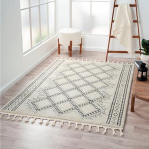 Myflair Möbel & Accessoires Hochflor-Teppich Moroccan Tradition, rechteckig, Höhe: 24 mm, modern, marokkanisches Design, flauschig weich durch Hochflor