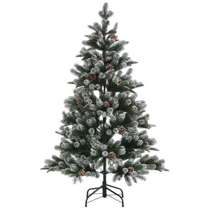 Myflair Möbel & Accessoires Künstlicher Weihnachtsbaum Weihnachtsdeko, Snow on Green, künstlicher Christbaum, Tannenbaum, mit leicht beschneiten Ästen und Tannenzapfen