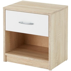 Nachtkommode - holzfarben - Materialmix - 39 cm - 41 cm - 28 cm | Möbel Kraft