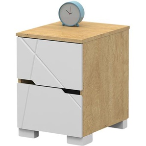 Nachtkommode - holzfarben - Materialmix - 40,4 cm - 55,8 cm - 50,5 cm | Möbel Kraft