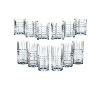 Nachtmann Gläserset 12er Set Highland Square - transparent/klar - Glas | Möbel Kraft