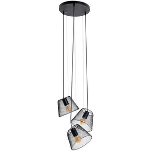 Näve Hängeleuchte Korie, Schwarz, Metall, Kunststoff, 120 cm, Lampen & Leuchten, Innenbeleuchtung, Hängelampen, Esstischlampen