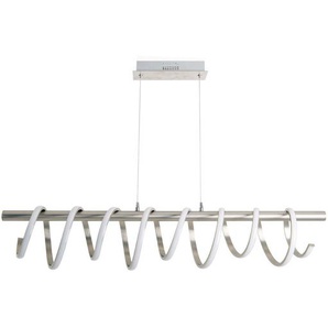 Näve Led-Hängeleuchte, Nickel, Metall, 6x150x100 cm, Lampen & Leuchten, Innenbeleuchtung, Hängelampen, Esstischlampen