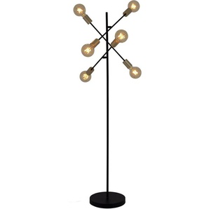 näve Stehlampe Modo, ohne Leuchtmittel, E27 max. 40W, incl. Tippschalter/Fußschalter, Farbe: schwarz, gold