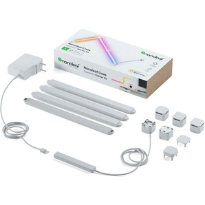 nanoleaf LED Lichtleiste Lines, LED fest integriert, Warmweiß, Starter Kit - 4 PK, Modulares Stecksystem, Smarte Technologie