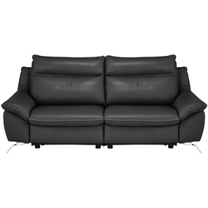 Natuzzi Editions Sofa aus Echtleder Orlando ¦ schwarz ¦ Maße (cm): B: 212 H: 94 T: 95