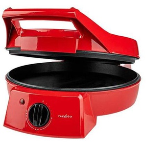 Nedis FCPM100FRD - pizza makergrill - red black