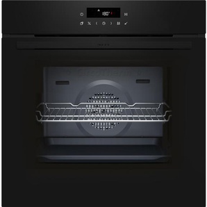 NEFF Einbaubackofen B2CCJ7BK3, A+ (A+++-D), schwarz, B:59,4cm H:59,5cm T:54,8cm, Backöfen, AirFry-Funktion