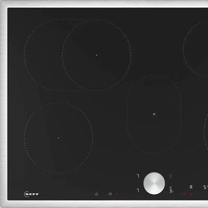NEFF Induktions-Kochfeld T58STF1L0, grau (edelstahl), B:80,2cm H:5,5cm T:52,3cm, Kochfelder, mit intuitiver Twist Pad Bedienung