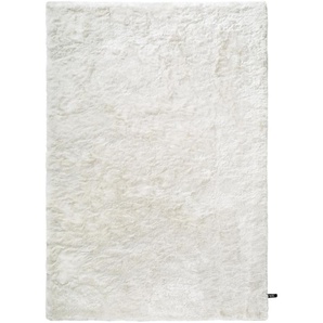 Nest Hochflor Shaggyteppich Whisper Weiß 160x230 cm - Langflor Teppich für Wohnzimmer