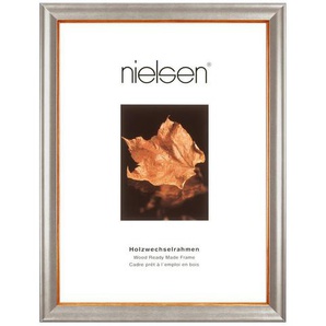 Nielsen Bilderrahmen Derby, Silber, Holz, rechteckig, 50x70 cm, Bilderrahmen, Bilderrahmen