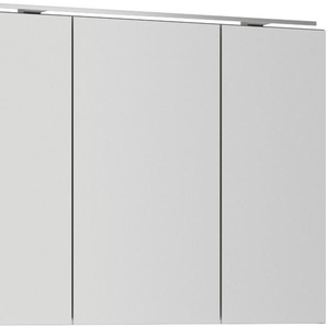 nobilia® Spiegelschrank (inkl. Beleuchtung) in Breiten 60, 80, 100 und 120 cm, innenliegende Steckdose