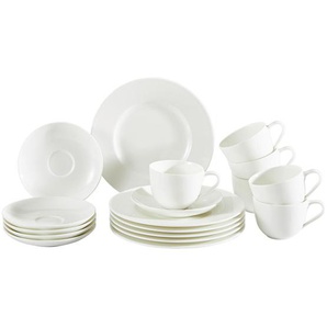 Noblesse - V&B Kaffeeservice Noblesse, Weiß, Keramik, 18-teilig, Uni, 19x32x34 cm, Essen & Trinken, Geschirr, Geschirr-Sets, Kaffeeservice