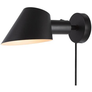 Nordlux Wandleuchte Stay, Schwarz, Metall, 11.7 cm, Lampen & Leuchten, Innenbeleuchtung, Spots & Strahler, Wandstrahler