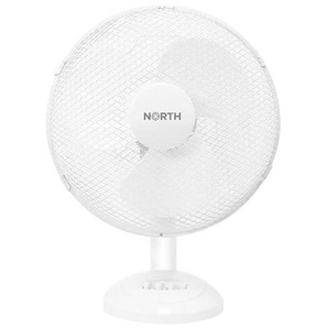 NORTH Desk Fan 30cm Plastic White