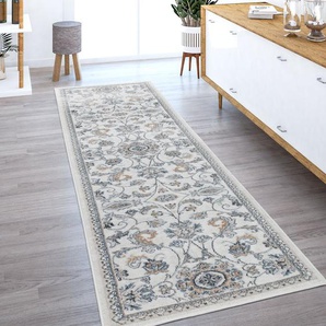 Northwood Wohnzimmer Kurzflor Orientalische Ornamente Moderner Power Loom Teppich Grau/Weiß