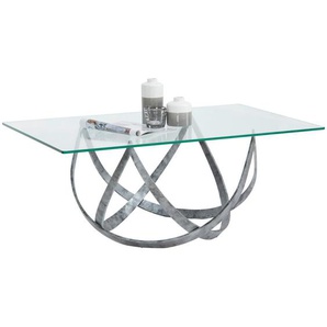 Novel Couchtisch, Edelstahl, Metall, Glas, rechteckig, 70x45x110 cm, Wohnzimmer, Wohnzimmertische, Couchtische, Glas-Couchtische