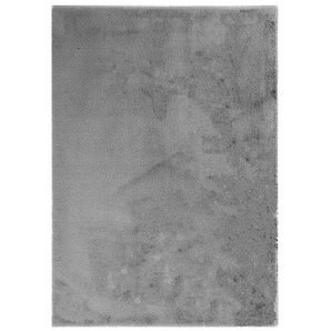 Novel Fellteppich Olympos, Grau, Textil, Uni, rechteckig, 160x230 cm, Oeko-Tex® Standard 100, rutschfest, Teppiche & Böden, Teppiche, Fellteppiche