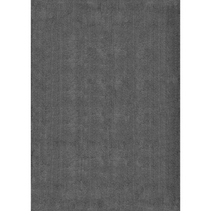 Novel Fellteppich Loft, Anthrazit, Textil, Uni, rechteckig, 240x340 cm, Bsci, für Fußbodenheizung geeignet, Teppiche & Böden, Teppiche, Fellteppiche