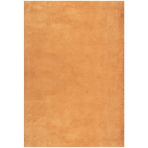 Novel Fellteppich Loft, Terracotta, Textil, Uni, rechteckig, 140x200 cm, Bsci, für Fußbodenheizung geeignet, Teppiche & Böden, Teppiche, Fellteppiche