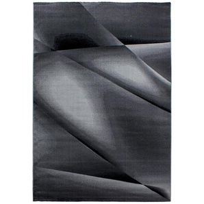 Novel Flachwebeteppich Miami, Schwarz, Textil, Abstraktes, rechteckig, 140x200 cm, Oeko-Tex® Standard 100, pflegeleicht, Teppiche & Böden, Teppiche, Moderne Teppiche