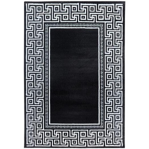 Novel Flachwebeteppich Parma, Schwarz, Textil, Ornament, rechteckig, 240x340 cm, Oeko-Tex® Standard 100, pflegeleicht, Teppiche & Böden, Teppiche, Moderne Teppiche