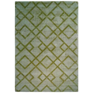 Novel Flachwebeteppich, Smaragdgrün, Textil, Abstraktes, rechteckig, 80x150 cm, Oeko-Tex® Standard 100, pflegeleicht, Teppiche & Böden, Teppiche, Webteppiche