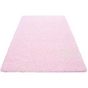 Novel Hochflorteppich Life 1500, Pink, Textil, Uni, rechteckig, 160x230 cm, Oeko-Tex® Standard 100, für Fußbodenheizung geeignet, schmutzabweisend, Hausstauballergiker lichtunempfindlich, antistatisch, pflegeleicht, strapazierfähig, leicht