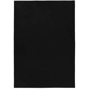 Novel Hochflorteppich Pouffy, Schwarz, Textil, Uni, rechteckig, 140x200 cm, Oeko-Tex® Standard 100, pflegeleicht, Teppiche & Böden, Teppiche, Hochflorteppiche & Shaggys