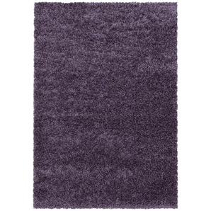 Novel Hochflorteppich Sydney 3000 violett, Violett, Textil, Uni, rechteckig, 300x400 cm, Oeko-Tex® Standard 100, für Fußbodenheizung geeignet, schmutzabweisend, Hausstauballergiker lichtunempfindlich, antistatisch, pflegeleicht, strapazierfähig, leicht