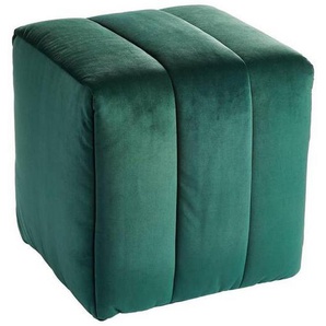 Novel Hocker, Grün, Textil, quadratisch, 43x50x43 cm, Stoffauswahl, Wohnzimmer, Hocker, Sitzhocker