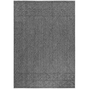 Novel Outdoorteppich Patara, Grau, Textil, Raute, rechteckig, 120x170 cm, Oeko-Tex® Standard 100, pflegeleicht, Teppiche & Böden, Teppiche, Outdoorteppiche