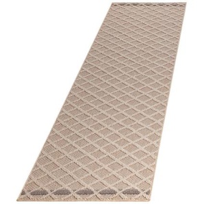 Novel Outdoorteppich Patara, Beige, Textil, Raute, rechteckig, 80x250 cm, Oeko-Tex® Standard 100, pflegeleicht, Teppiche & Böden, Teppiche, Outdoorteppiche