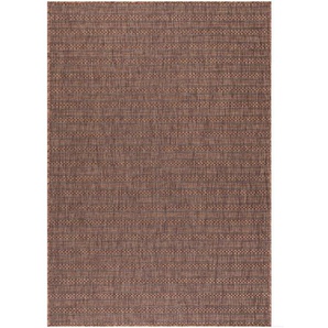 Novel Outdoorteppich Zagora, Braun, Schwarz, Textil, Uni, rechteckig, 280x370 cm, Oeko-Tex® Standard 100, pflegeleicht, Teppiche & Böden, Teppiche, Outdoorteppiche