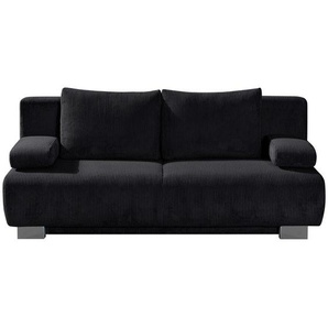 Novel Schlafsofa Rowan, Anthrazit, Grau, Textil, 2-Sitzer, Füllung: Schaumstoff, 196x89x94 cm, Stoffauswahl, Kinder- & Jugendzimmer, Jugendmöbel, Jugendsofas