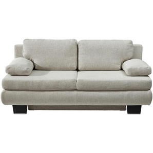 Novel Schlafsofa Macy, Beige, Textil, 2-Sitzer, Füllung: Schaumstoff, 203x94x100 cm, Bettkasten erhältlich, Fußauswahl, Stoffauswahl, Schlafen auf Sitzhöhe, Rücken echt, Kinder- & Jugendzimmer, Jugendmöbel, Jugendsofas