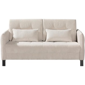 Novel Schlafsofa, Beige, Textil, 2-Sitzer, Füllung: Schaumstoffflocken, 150x88x110 cm, Fußauswahl, Stoffauswahl, Armteilvarianten, Schlafen auf Sitzhöhe, Rücken echt, Armteil links, rechts, Kinder- & Jugendzimmer, Jugendmöbel, Jugendsofas