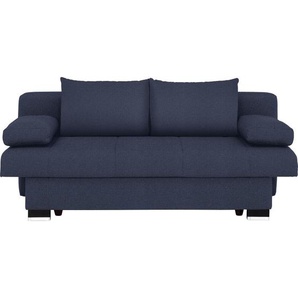 Novel Schlafsofa Helen, Blau, Textil, Buche, 2-Sitzer, Füllung: Schaumstoff, 200x80x104 cm, Stoffauswahl, Schlafen auf Sitzhöhe, Rücken echt, Kinder- & Jugendzimmer, Jugendmöbel, Jugendsofas