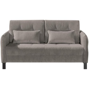 Novel Schlafsofa, Cappuccino, Textil, 2-Sitzer, Füllung: Schaumstoffflocken, 170x88x110 cm, Fußauswahl, Stoffauswahl, Armteilvarianten, Schlafen auf Sitzhöhe, Rücken echt, Armteil links, rechts, Kinder- & Jugendzimmer, Jugendmöbel, Jugendsofas